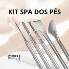 Kit Spa Dos Pés De Aço Inox Slim (5 peças) Já Afiadas Podem Ser Esterilizadas