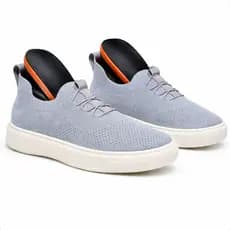 Tênis Masculino Casual Knit Flexível Respirável Solado Confortável