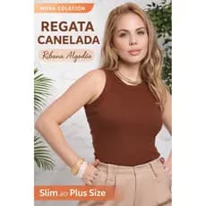 Blusa Feminina Regata Canelada Premium Ribana Algodão