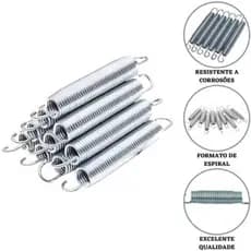 Molas de 14cm para Cama Elástica – Kit com 10 Unidades para Substituição Imediata
