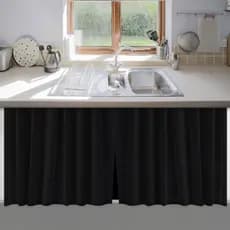Cortina para Pia de Cozinha 138x80 em PVC Antimofo – Prática, Elegante e Fácil de Limpar