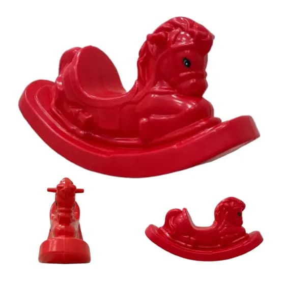 Gangorra Infantil em Formato de Cavalinho – Brinquedo Seguro para Crianças – Várias Cores