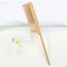 Pente de Madeira Cabo Anti-Estatico Barbeiro Barba Cabelo