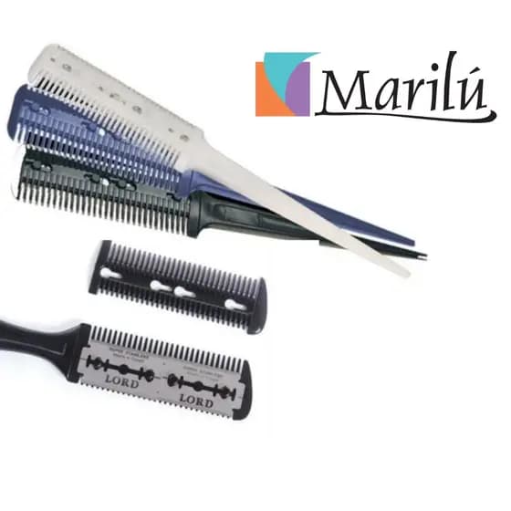 Pente Navalha Aparador Lâmina Desfia Tira Volume Marilu