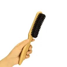 Escova De Desfarce Madeira Premium Confortável Barba e Cabelo