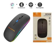 Mouse Gamer H'maston E-1300PRO LED 1600 DPI USB Ergonômico Pc