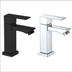 Torneira de Lavabo / Banheiro Black Preta Prata Dourado Luxo Metal Moderna 1/2 Cuba. Zapstore