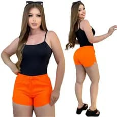 Short Tactel Feminino Soltinho Leve Para Academia Caminhada Saída de Praia Moda Verão Canga Bermuda