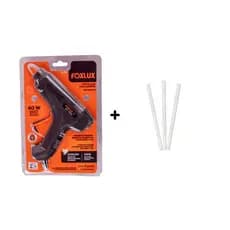 Kit Pistola de Cola Quente 40W Bivolt + 3 Bastões Refil 11,2mm x 300mm