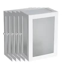 Kit Arandela 5 Vidros com 5 Unidades Liso Em Alumínio P/1xe27 - ELETRO JAN