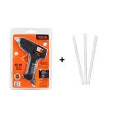 KIT Pistola de Cola Quente 15W Bivolt + 3 Bastões Refil