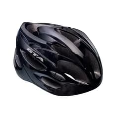Capacete Ciclismo MTB GTA Inmold Start Led Para Bicicleta Cor Preto Tamanho G (58-62)