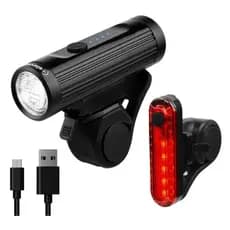 Farol Bicicleta Led Aluminio super 700 Elleven recarregável USB Tipo - C