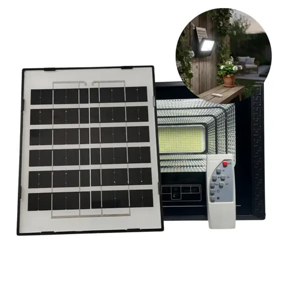Refletor 350W Placa Solar Branco Frio 6500K IP67 Holofote Quintal Externo  VANT