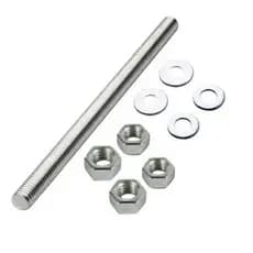 Kit 1 Barra Roscada Zincada 3/8 de 1 Metro C/ 4 Porcas E 4 Arruelas PROMOÇÃO!!!!!