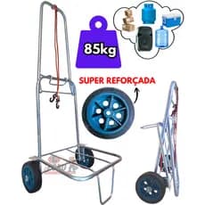 Carrinho De Mão DobráveL bagagem 85kg carga para Maleiro Caixa Térmica Cooler Praia Feira Sacoleira Compra