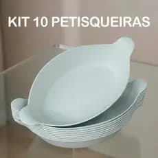 Kit 10 Petisqueira Barquinha Canoa Petiscos Churrasco Festa Frios Para Servir Amendoim Caldo Branca - Kaziva