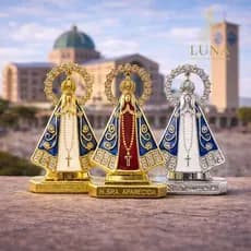 Santinha Nossa Senhora Aparecida Painel Para Carro Caminhao Mesa Dupla Face