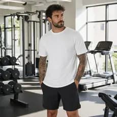 Camiseta Masculina Lisa Básica Academia Gola Redonda Pronta Entrega