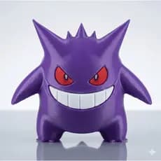 Pokemon Gengar boneco action figure impressao 3D