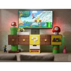 Rack Estante Organizador Modular Gamer Super Mario Decor Quarto Sala