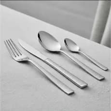 Faqueiro Aço Inox 16 Peças Santorini Serve 4 Pessoas Mesa Posta Premium Lyor