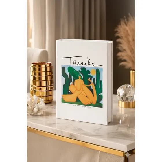 Livro Caixa Decorativo Organizador Tarsila do Amaral Antropofagia Mart Collection
