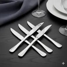 Conjunto 6 Facas de Churrasco Inox Positano 23cm Lyor