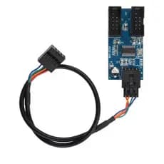 Adaptador USB interno 9 pinos 2.0 | Divisor Y 1 p/ 2 | Hub splitter USB placa-mãe e painel frontal