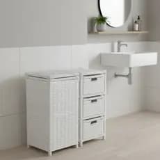 Kit Gaveteiro Organizador 3 Gavetas e Roupeiro 30x30x60 Para Quarto Banheiro Sala Fibra Sintética