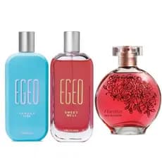 Kit 3 Body Splash Egeo Vanilla Vibe e Egeo Melancia + Floratta Red (200ml cada)