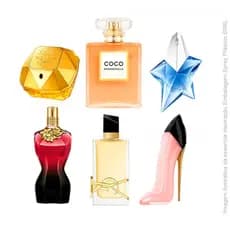 KIT 6 PERFUMES IMPORTADO FEMININO DE QUALIDADE ALTA FIXAÇÃO PREMIUM