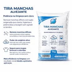 Tira manchas 100% Puro Limpeza Em Geral Tira Manchas Roupas Brancas 500g/1kg /2kg