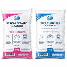 Tira manchas alvejante 1kg + Percarbonato de sódio 1kg Remove manchas