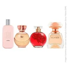 KIT 4 PERFUMES FEMININOS PREMIUM DE ALTA FIXAÇÃO EXTRA CHEIROSO