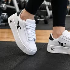 Tenis Feminino FlatForm Sapato Slide Sola Alta Plataforma Cabeça Calçados