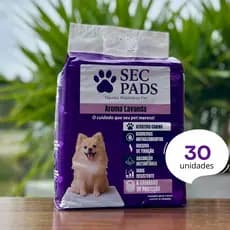Tapete Higiênico 80x60cm Cães Pet Aroma Lavanda 6 Camadas Antivazamento Xixi Cachorro
