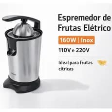 Espremedor de Frutas Elétrico Inox 160W 110V/220V Extrator de Suco
