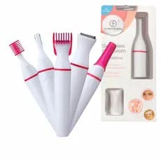 Depilador Elétrico Portátil 5 em 1 – Mini Depilador Feminino Para Axilas, Rosto, Pernas E Biquíni