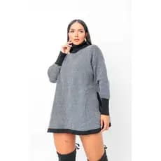 Poncho Tricot Inverno Gola alta Tendencia Blog Moda Frio 2025