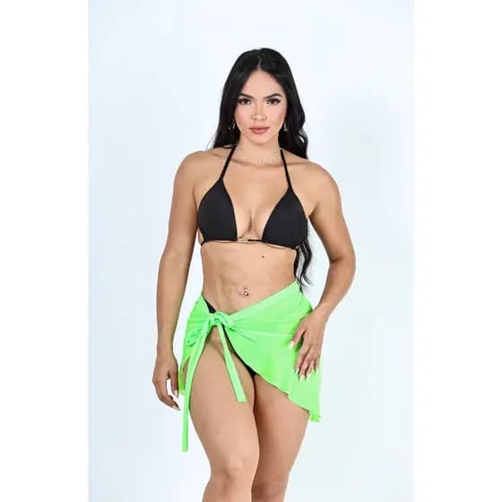 Mini saia Pareo de Amarrar Moda Verão Top Praia Blog 2025