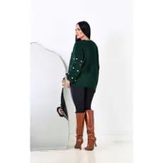 Cardigã feminino Tricô Oversize com detalhes coloridos na manga ---Conforto e Estilo Moda outono/inverno