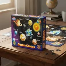 Quebra Cabeça Brinquedos Infantil Crianças Planetas 300 Pçs Ggb Brinquedos