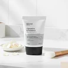 Máscara Facial Argila Branca 130g - Clareadora e Firmadora, Reduz Hiperpigmentação