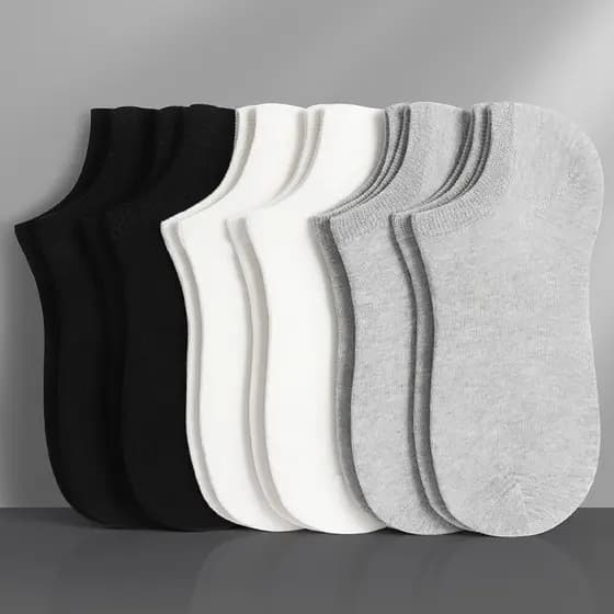 Kit 12 Pares Meias Soquete Unissex Cano Curto 40-46 – Conforto, Esporte e Casual