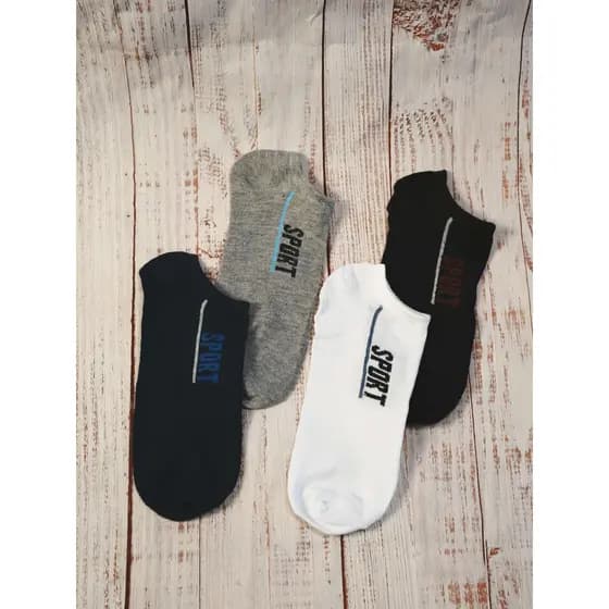 Kit 12 Meias Masculinas Cano Curto estampado  Tamanho 40-46, Antiderrapante