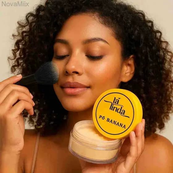 Tá Linda Pó Banana – Pó Solto Matificante de Longa DuraçãoQQYCMOT1