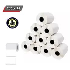 Kit 3 Rolos Etiquetas Couchê 100x70mm - Zebra Elgin Argox