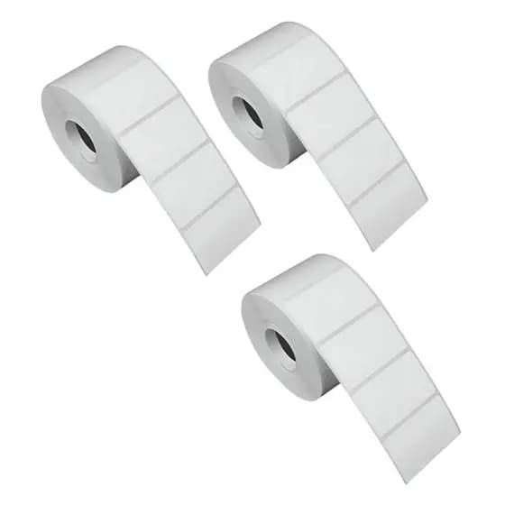 Kit 3 Rolos Etiquetas Térmicas 50x30mm 1 Coluna - Zebra Elgin Argox