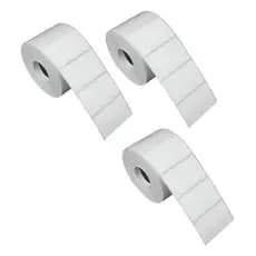 Kit 3 Rolos Etiquetas Térmicas 50x30mm 1 Coluna - Zebra Elgin Argox